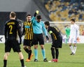 UEFA Europa League football match Dynamo Kyiv Ã¢â¬â AEK, February